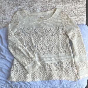 Anthropologie Lace Sweater
